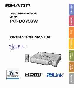 Sharp Projector PG-D3750W-page_pdf